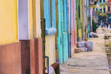Bunte Häuser in Havanna